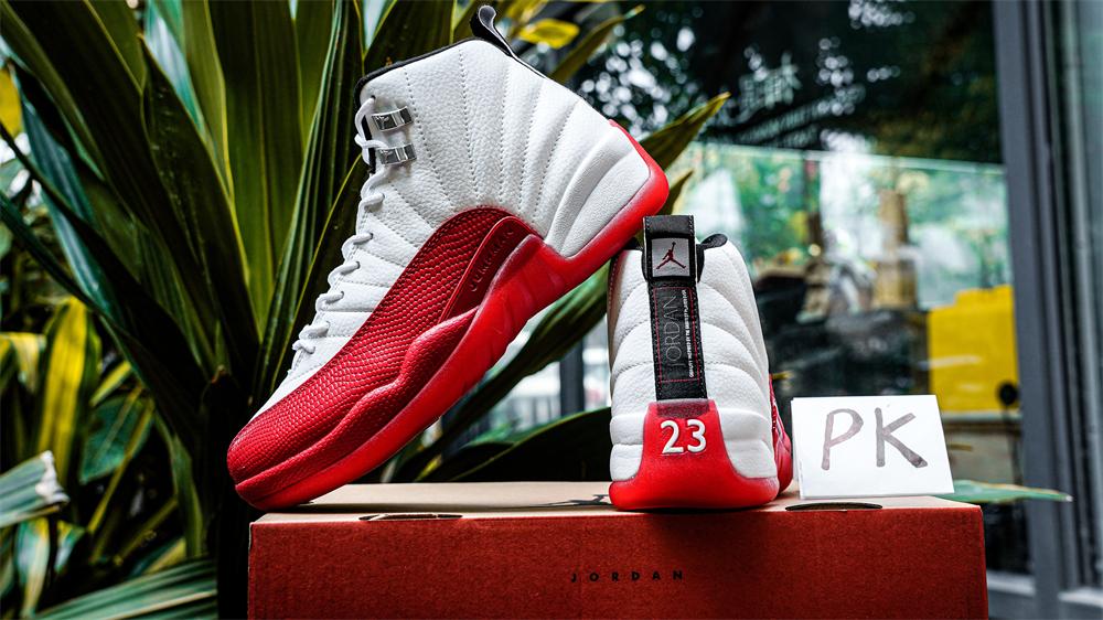 PK GOD Jordan 12 Retro Cherry RETAIL MATERIALS READY TO SHIP